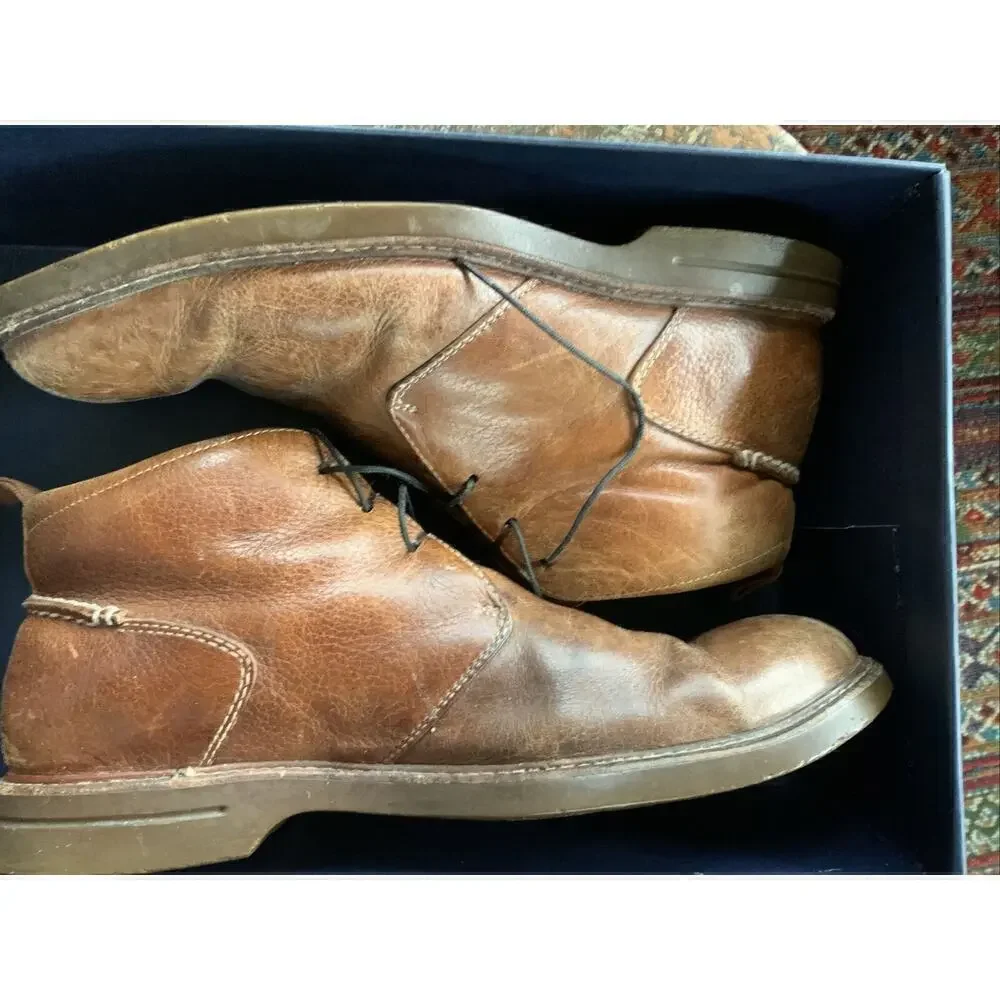 Sperry Top-Sider Mens Ankle Boat Chukka Boots Brown Gold Cup Oxford 10 M